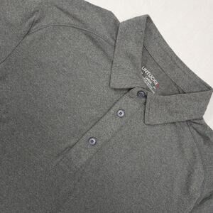 Untuckit Clavidor Polo Men's Large Gray Short Sleeve Stretch Golf